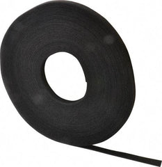 VELCRO Brand - 1/2" Wide x 25 Yd Long Self Fastening Tie/Strap Hook & Loop Roll - Continuous Roll, Black - Strong Tooling