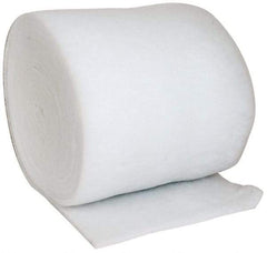 Made in USA - 90' Long x 36" Wide x 1" Thick Polyester Media Air Filter Media Roll - MERV 5, 85% Arrestance Efficiency, 500 FPM Max Air Flow, 0.14" wpg Init Resist, 1" wpg Final Resist, 30% Particle Capture Efficiency, Use with Any Unit - Strong Tooling