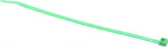 Made in USA - 7.562 Inch Long x 0.18 Inch Wide x 1-7/8 Inch Bundle Diameter, Green, Nylon Standard Cable Tie - 50 Lb. Strength, 0.052 Inch Thick - Strong Tooling