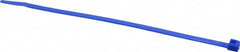 Made in USA - 7.562" Long Blue Nylon Standard Cable Tie - 50 Lb Tensile Strength, 1.32mm Thick, 3" Max Bundle Diam - Strong Tooling