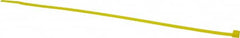 Made in USA - 8-7/8" Long Yellow Nylon Standard Cable Tie - 40 Lb Tensile Strength, 1.24mm Thick, 4" Max Bundle Diam - Strong Tooling