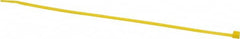 Made in USA - 11-1/4" Long Yellow Nylon Standard Cable Tie - 50 Lb Tensile Strength, 1.32mm Thick, 2" Max Bundle Diam - Strong Tooling