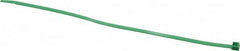 Made in USA - 11-1/4" Long Green Nylon Standard Cable Tie - 50 Lb Tensile Strength, 1.32mm Thick, 2" Max Bundle Diam - Strong Tooling