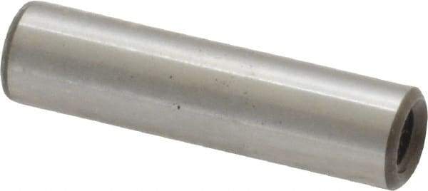 Jergens - 1/4" Diam x 1" Pin Length Alloy Steel Pull Out Dowel Pin - C 47-58 & C 60-64 (Surface) Hardness, 1 Beveled & 1 Threaded End - Strong Tooling