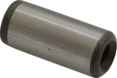 Jergens - 7/16" Diam x 1" Pin Length Alloy Steel Pull Out Dowel Pin - C 47-58 & C 60-64 (Surface) Hardness, 1 Beveled & 1 Threaded End - Strong Tooling