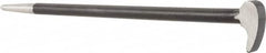 Value Collection - 12" OAL Rolling Head Pry Bar - 7/16" Wide, Chrome Vanadium - Strong Tooling