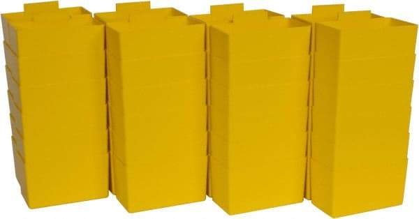 Quantum Storage - 2.8" Wide x 3" High, Yellow Bin Cup - Use with Quantum Storage Systems - Shelf Bin - Strong Tooling