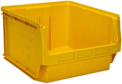 Quantum Storage - 120 Lb. Load Capacity, 19-3/4" Deep, Yellow Polyethylene Hopper Stacking Bin - 11-7/8" High x 18-3/8" Wide x 19-3/4" Long - Strong Tooling