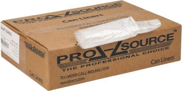 PRO-SOURCE - 0.39 mil Thick, Household/Office Trash Bags - 40" Wide x 46" High, Clear - Strong Tooling