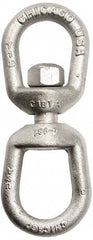 Gibraltar - 3, 600 Lbs. Load Limit, 6-3/8 Inches Long x 1/2 Inch Diameter Oval Eye Swivel - 1-1/2 Inch Inside Width, 2-1/2 Inch Outside Width, 5/8 Inch Pin Diameter, 5-3/8 Inch Reach, 2 Inch Lower Eye Inside Height, 1-3/16 Inch Upper Eye Inside Height - Strong Tooling