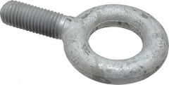 Gibraltar - 6,000 Lb Capacity, Forged Steel, 3/4-10 Thread, Fixed Lifting Eye Bolt - Fully Threaded, 2" Shank, 2" Thread Length, No Shoulder - Strong Tooling