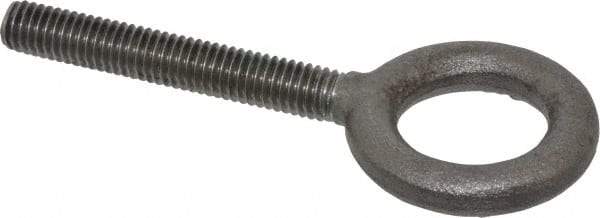 Gibraltar - 1,400 Lb Capacity, Steel, 3/8-16 Thread, Lifting Eye Bolt - Fully Threaded, 2-1/2" Shank, 2-1/2" Thread Length, No Shoulder - Strong Tooling