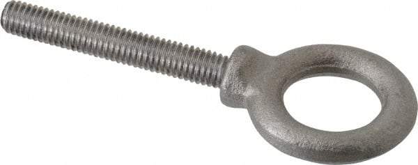 Gibraltar - 1,400 Lb Capacity, Steel, 3/8-16 Thread, Lifting Eye Bolt - Fully Threaded, 2-1/2" Shank, 2-1/2" Thread Length, Shoulder - Strong Tooling