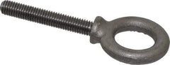 Gibraltar - 2,600 Lb Capacity, Forged Steel, 1/2-13 Thread, Fixed Lifting Eye Bolt - Fully Threaded, 3" Shank, 3" Thread Length, Shoulder - Strong Tooling