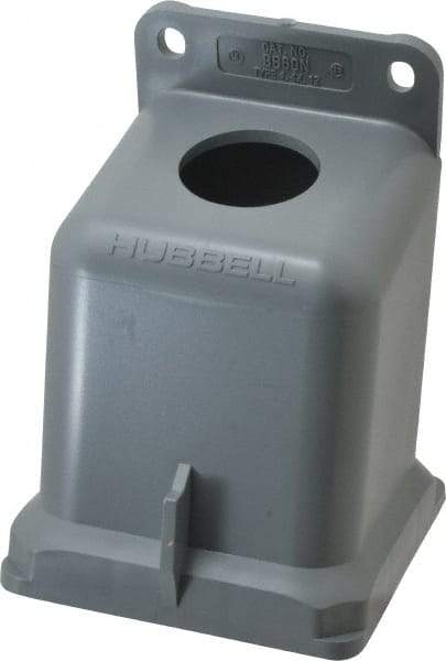 Hubbell Wiring Device-Kellems - 60, 63 Amp, 1-1/4 Inch Hub Size, Plastic Pin and Sleeve Angle Back Box - IP67, 15° Box Angle - Strong Tooling