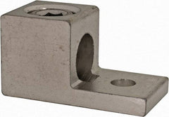 Thomas & Betts - 6 AWG Noninsulated Square Ring Terminal - 5/16" Stud, 2" OAL x 1" Wide, Tin Plated Aluminum Contact - Strong Tooling