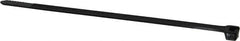 Thomas & Betts - 8" Long Black Nylon Standard Cable Tie - 120 Lb Tensile Strength, 1.91mm Thick, 2" Max Bundle Diam - Strong Tooling