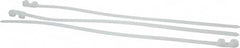 Thomas & Betts - 14.2" Long Natural (Color) Nylon Standard Cable Tie - 120 Lb Tensile Strength, 1.91mm Thick, 4" Max Bundle Diam - Strong Tooling