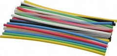 3M - 6" Long, 2:1, Polyolefin Heat Shrink Electrical Tubing - Black, Blue, Clear, Green, Red, White, Yellow - Strong Tooling