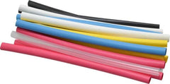 3M - 6" Long, 2:1, Polyolefin Heat Shrink Electrical Tubing - Black, Blue, Clear, Green, Red, White, Yellow - Strong Tooling