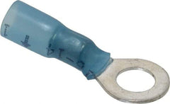 3M - 16-14 AWG Partially Insulated Crimp Connection Circular Ring Terminal - 1/4" Stud, 1.1" OAL x 0.47" Wide, Copper Contact - Strong Tooling