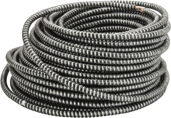 AFC CABLE - THHN, 10 AWG, 30 Amp, 125' Long, Solid Core, 2 Strand Building Wire - Black, Thermoplastic Insulation - Strong Tooling