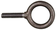 Gibraltar - 9,000 Lb Capacity, Steel, 1-14 Thread, Fixed Lifting Eye Bolt - Fully Threaded, 2-1/2" Shank, 2-1/2" Thread Length, Shoulder - Strong Tooling