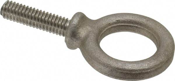 Gibraltar - 900 Lb Capacity, Steel, 5/16-18 Thread, Fixed Lifting Eye Bolt - Fully Threaded, 1-1/8" Shank, 1-1/8" Thread Length, Shoulder - Strong Tooling