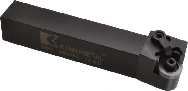 Kennametal - MRGN, Left Hand Cut, 15° Lead Angle, 1" Shank Height x 1" Shank Width, Negative Rake Indexable Turning Toolholder - 6" OAL, RN..64 Insert Compatibility, Series Kenloc - Strong Tooling