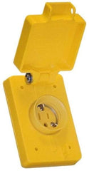 Value Collection - 250 VAC, 20 Amp, 6-20R NEMA, Ungrounded Receptacle - 2 Poles, 3 Wire, Female End, Yellow - Strong Tooling