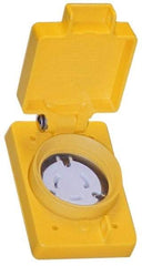 Value Collection - 125 VAC, 15 Amp, L5-15R NEMA, Ungrounded Receptacle - 2 Poles, 3 Wire, Female End, Yellow - Strong Tooling