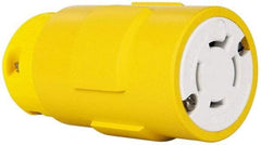 Value Collection - 125/250 VAC, 20 Amp, L14-20 NEMA, Straight, Ungrounded, Industrial Grade Connector - 3 Pole, 4 Wire, 1 Phase, Rubber, Yellow - Strong Tooling