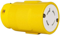 Value Collection - 600 VAC, 30 Amp, L17-30 NEMA, Straight, Ungrounded, Industrial Grade Connector - 3 Pole, 4 Wire, Rubber, Yellow - Strong Tooling