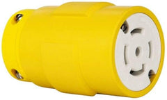 Value Collection - 347/600 VAC, 30 Amp, L23-30 NEMA, Straight, Ungrounded, Industrial Grade Connector - 4 Pole, 5 Wire, 3 Phase, Rubber, Yellow - Strong Tooling