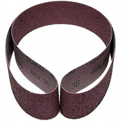 Abrasive Belt: 2-1/2″ Width, 36 Grit, Aluminum Oxide Coated, X Weighted, Series 241D