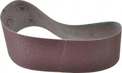 3M - 3" Wide x 24" OAL, 60 Grit, Aluminum Oxide Abrasive Belt - Aluminum Oxide, Medium, Coated, X Weighted Cloth Backing, Series 340D - Strong Tooling