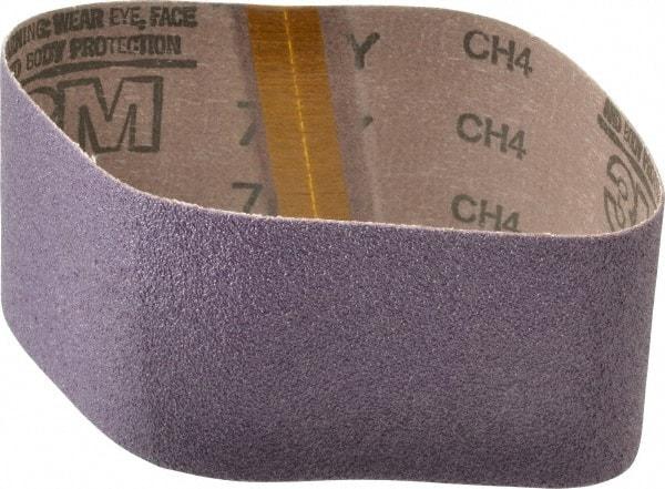 3M - 3" Wide x 18" OAL, 50 Grit, Ceramic Abrasive Belt - Ceramic, Coarse, Coated, Y Weighted Cloth Backing, Series 761D - Strong Tooling