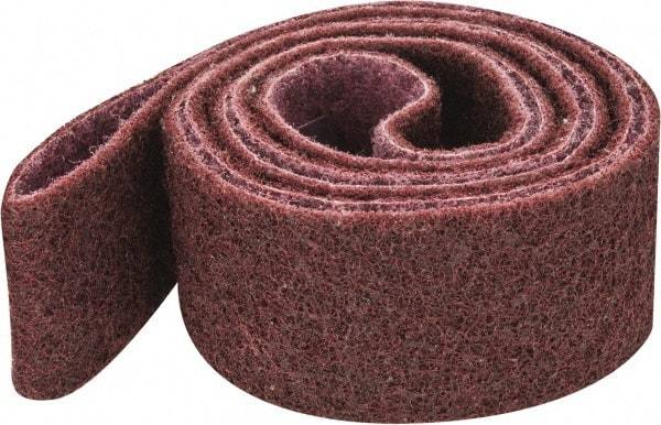 3M - 2" Wide x 72" OAL, Aluminum Oxide Abrasive Belt - Aluminum Oxide, Medium, Nonwoven, Series SC-BS - Strong Tooling