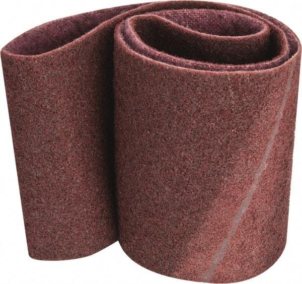 3M - 6" Wide x 48" OAL, Aluminum Oxide Abrasive Belt - Aluminum Oxide, Medium, Nonwoven, Series SC-BS - Strong Tooling