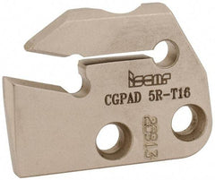 Iscar - Right Hand Cut, 6.4mm Insert Width, Cutoff & Grooving Support Blade for Indexables - 16mm Max Depth of Cut, 5.2mm Head Projection - Strong Tooling