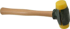 Garland - 2 Lb Head 1-1/2" Face Plastic Split Head Hammer - 12-1/2" OAL, Wood Handle - Strong Tooling