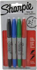 Sharpie - Black, Red, Blue, Green Wet Surface Pen - Twin Tip, AP Nontoxic Ink Fine/Ultra Fine Tip, AP Nontoxic Ink - Strong Tooling