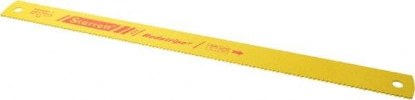 Starrett - 18" Long, 6 Teeth per Inch, High Speed Steel Power Hacksaw Blade - Toothed Edge, 1-1/2" Wide x 0.075" Thick - Strong Tooling