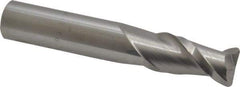 Accupro - 1/2", 2 Flute, Single End, Solid Carbide, 0.06" Corner Radius End Mill - 3" OAL, 40° Helix, Right Hand Flute, 1" LOC, Right Hand Cut - Strong Tooling