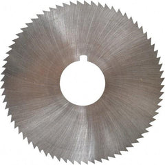 Made in USA - 2-3/4" Diam x 0.028" Blade Thickness x 3/4" Arbor Hole Diam, 72 Tooth Slitting and Slotting Saw - Arbor Connection, Right Hand, Uncoated, High Speed Steel, Concave Ground, Contains Keyway - Strong Tooling