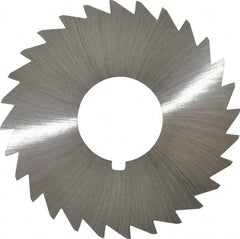 Made in USA - 2-1/2" Diam x 1/32" Blade Thickness x 7/8" Arbor Hole Diam, 28 Tooth Slitting and Slotting Saw - Arbor Connection, Right Hand, Uncoated, High Speed Steel, Concave Ground, Contains Keyway - Strong Tooling