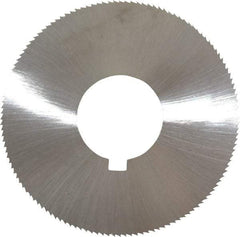 Made in USA - 1-3/4" Diam x 0.014" Blade Thickness x 5/8" Arbor Hole Diam, 132 Tooth Slitting and Slotting Saw - Arbor Connection, Right Hand, Uncoated, High Speed Steel, Concave Ground, Contains Keyway - Strong Tooling