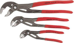 Knipex - 3 Piece Pipe Wrench & Water Pump Plier Set - Comes in Plastic Deep-Drawn Packaging - Strong Tooling