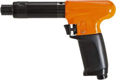 Cleco - 1/4" Bit Holder, 660 RPM, Pistol Grip Handle Air Screwdriver - 15 to 60 In/Lb Torque, 1/8" Inlet, 11 CFM - Strong Tooling