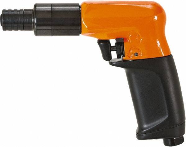 Cleco - 1/4" Bit Holder, 1,900 RPM, Pistol Grip Handle Air Screwdriver - 26 In/Lb Torque, 1/8" Inlet, 11 CFM - Strong Tooling